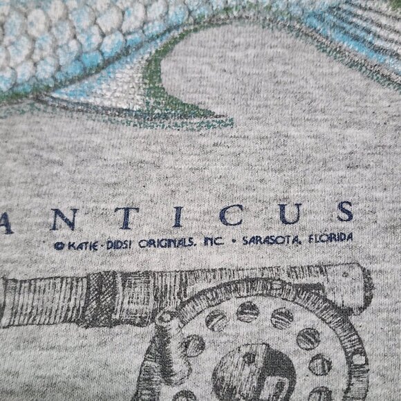 Title: Vintage Aerographic Aéropostale Tarpon Fish Graphic Tee XL Made in USA - Picture 3 of 11